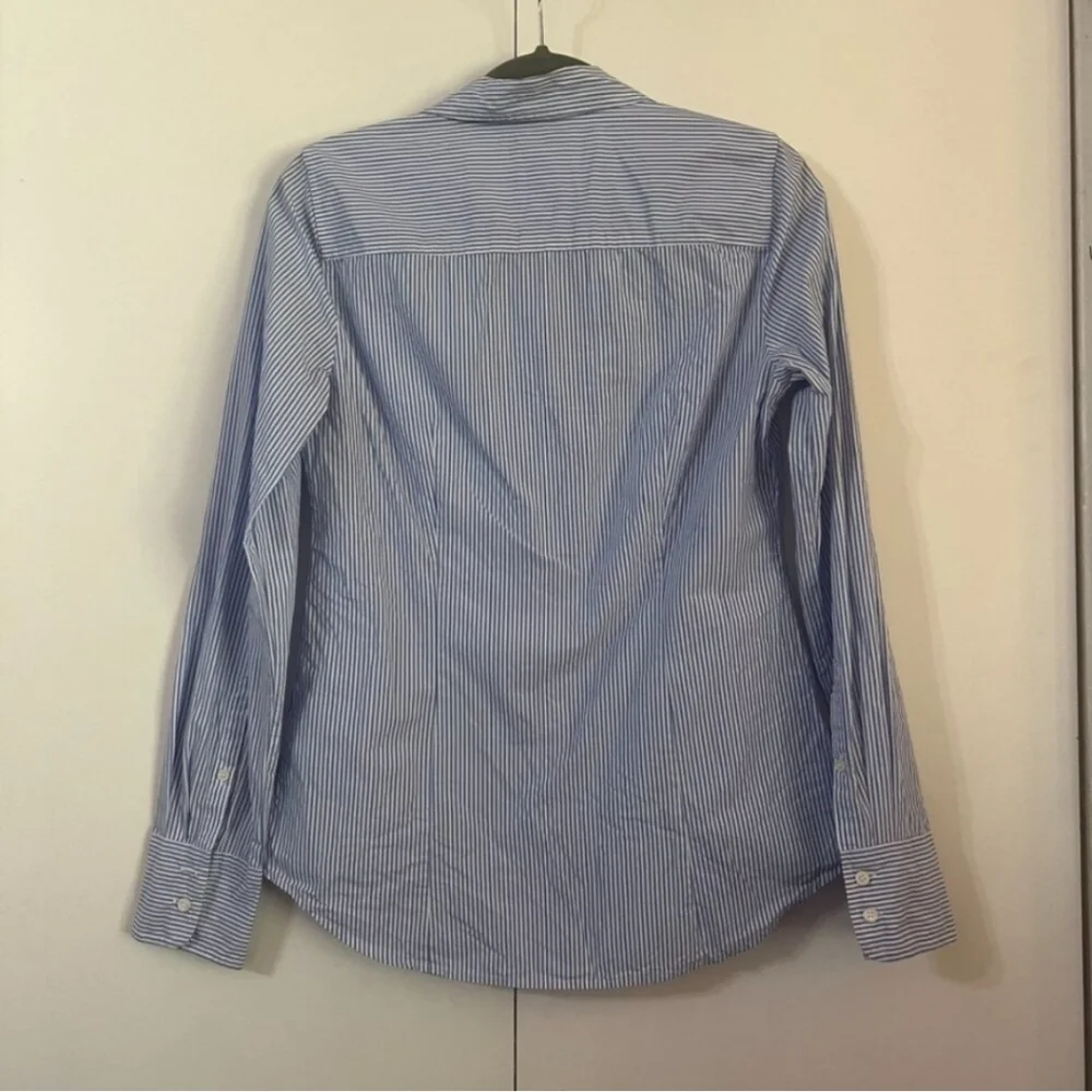 J. Crew Embellished Slim Fit Perfect Shirt Sz 6 - Picture 8 of 10